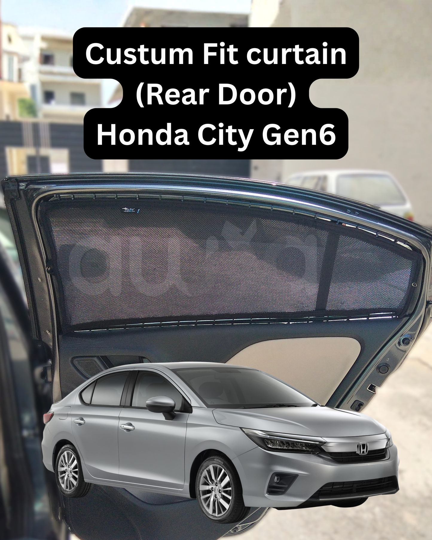 Honda City Gen6 (2021 - 2025) Curtains - Cartains