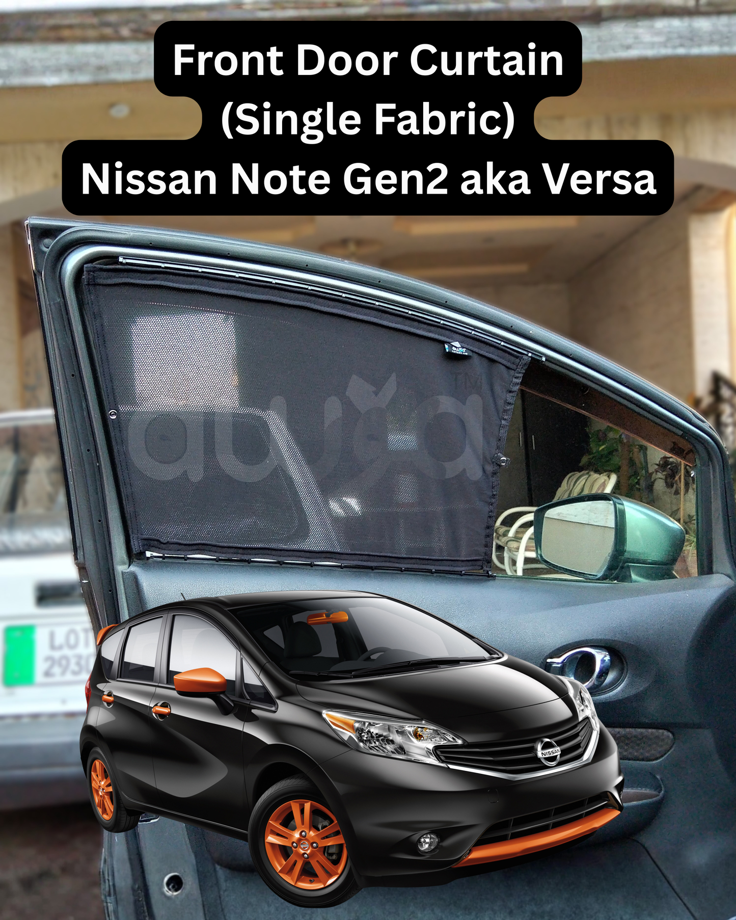 Nissan Note Gen2 también conocido como Versa (2012 - 2020) Cortinas