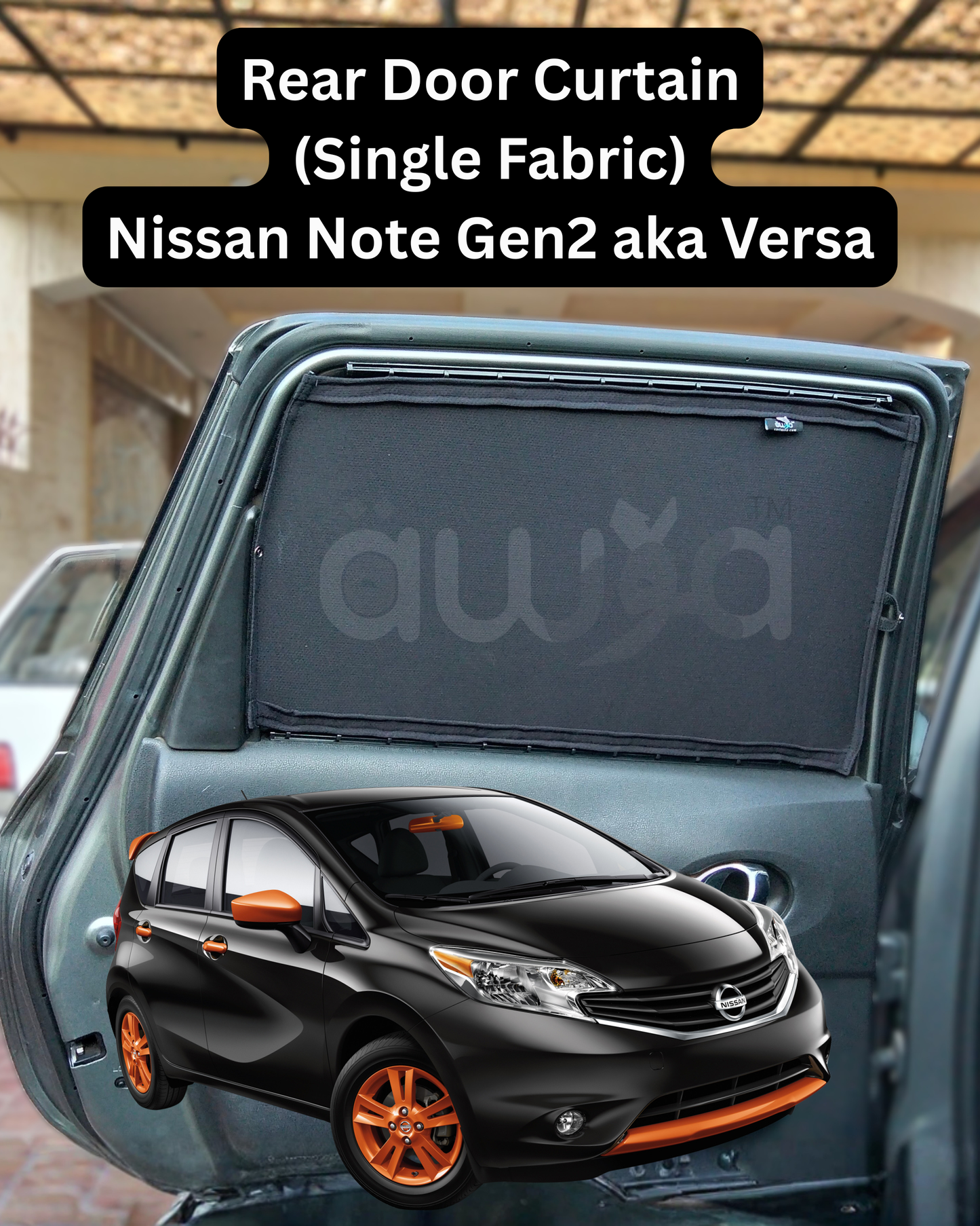 Nissan Note Gen2 también conocido como Versa (2012 - 2020) Cortinas