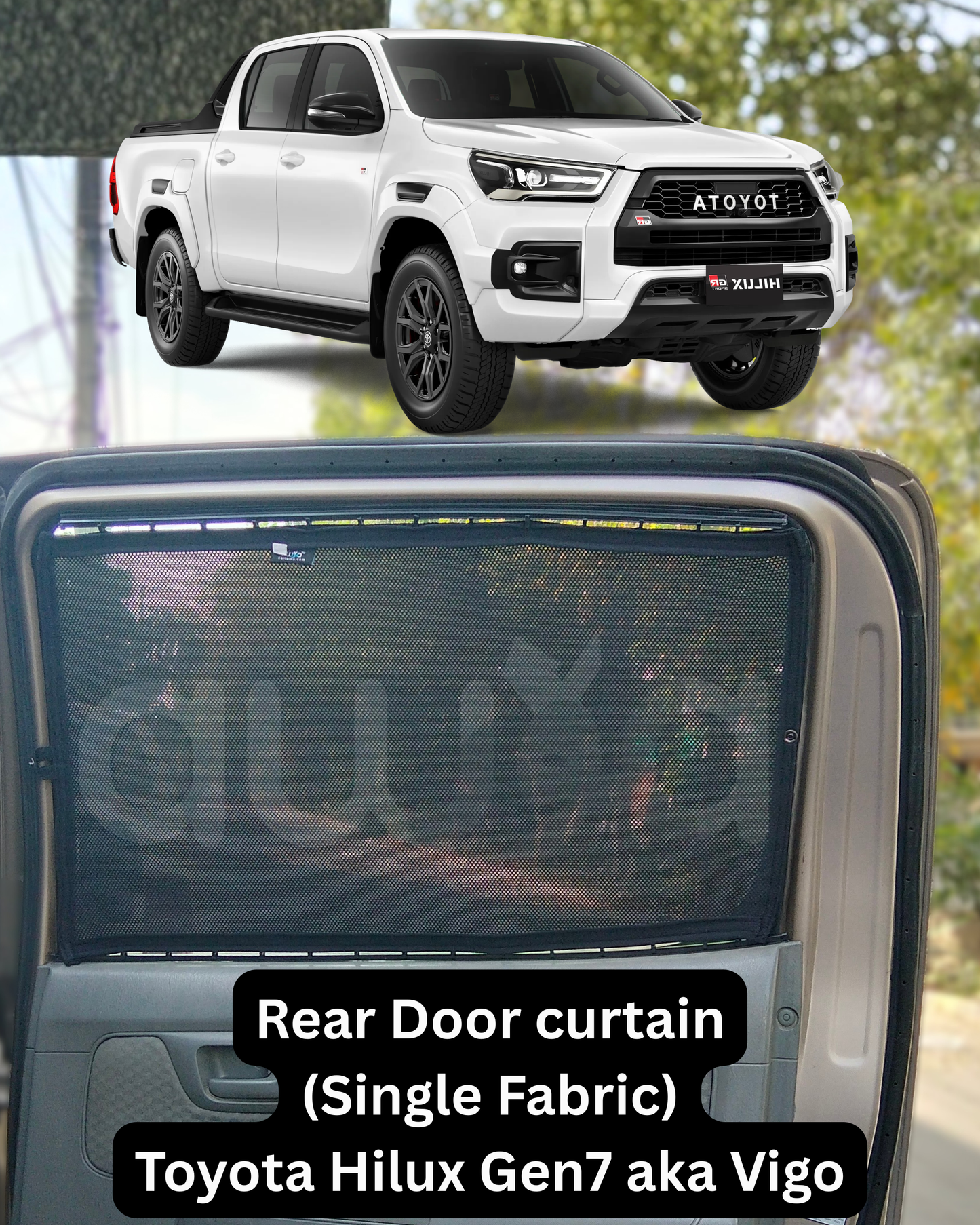 Toyota Hilux Gen7 aka Vigo (2005 - 2014) Curtains - Cartains