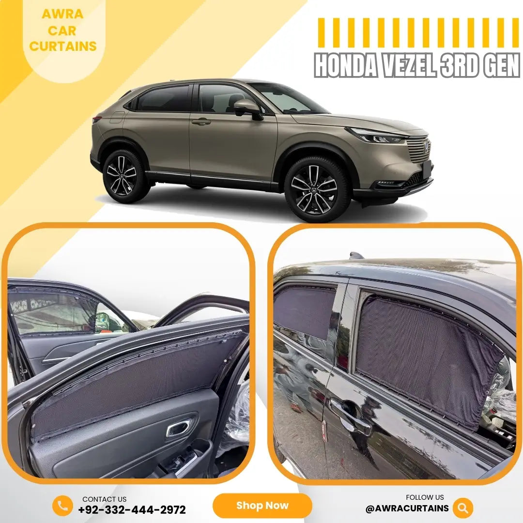 Honda Vezel 3rd Gen. (2022 - 2023) Curtains.