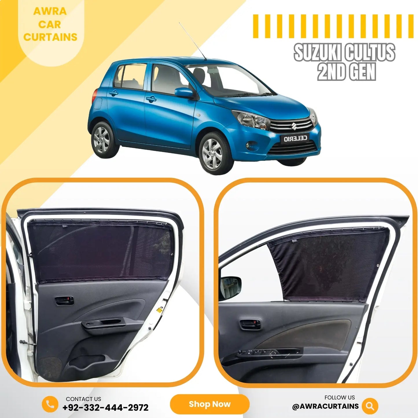 Suzuki Cultus Gen2 (2017 - 2024) Curtains