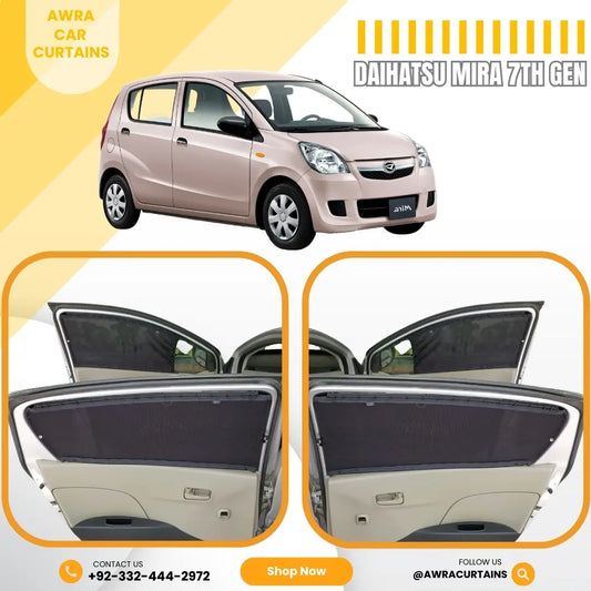 Daihatsu Mira Gen7 (2006 - 2018) Curtains