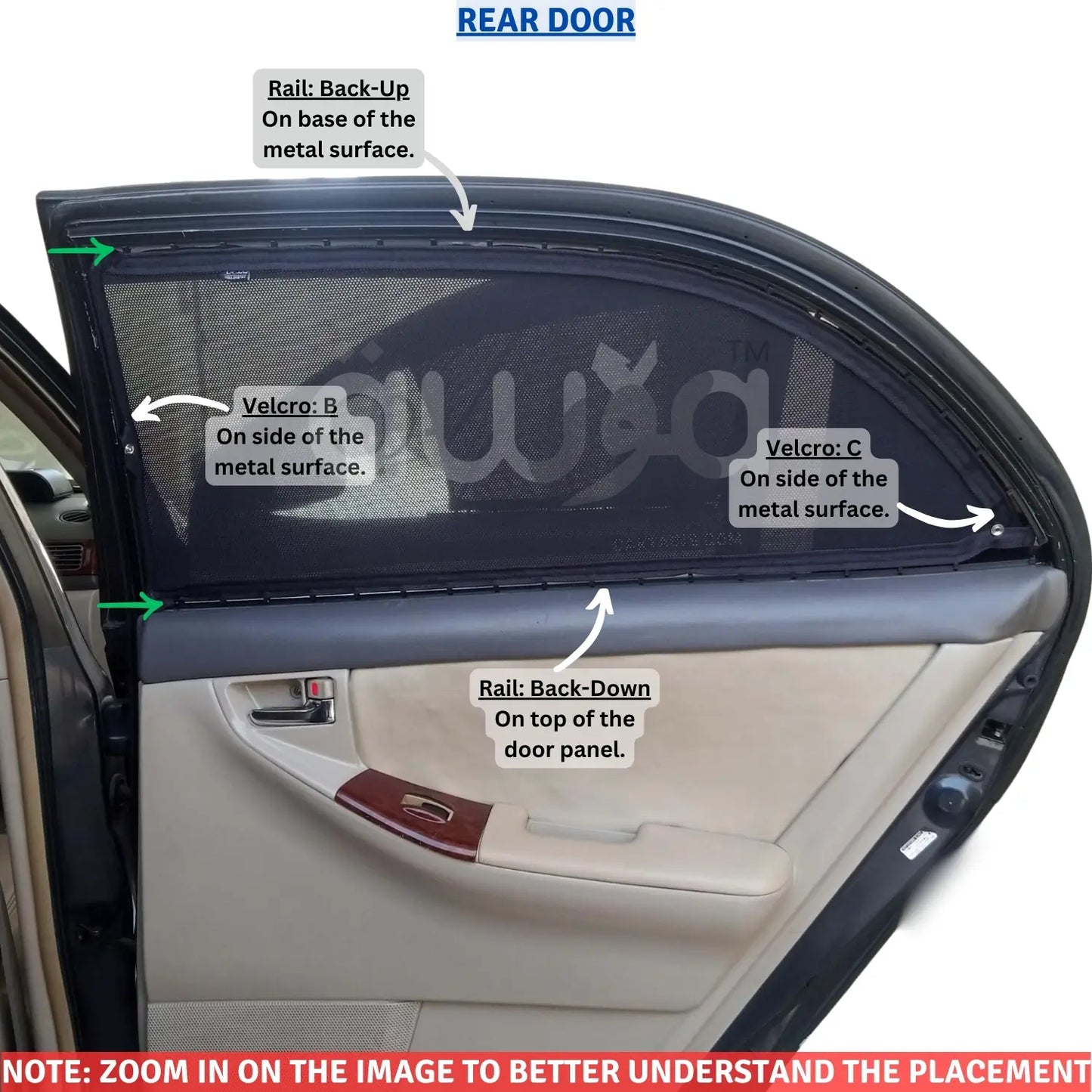 Toyota Corolla Gen9 (2002 - 2007) Curtains