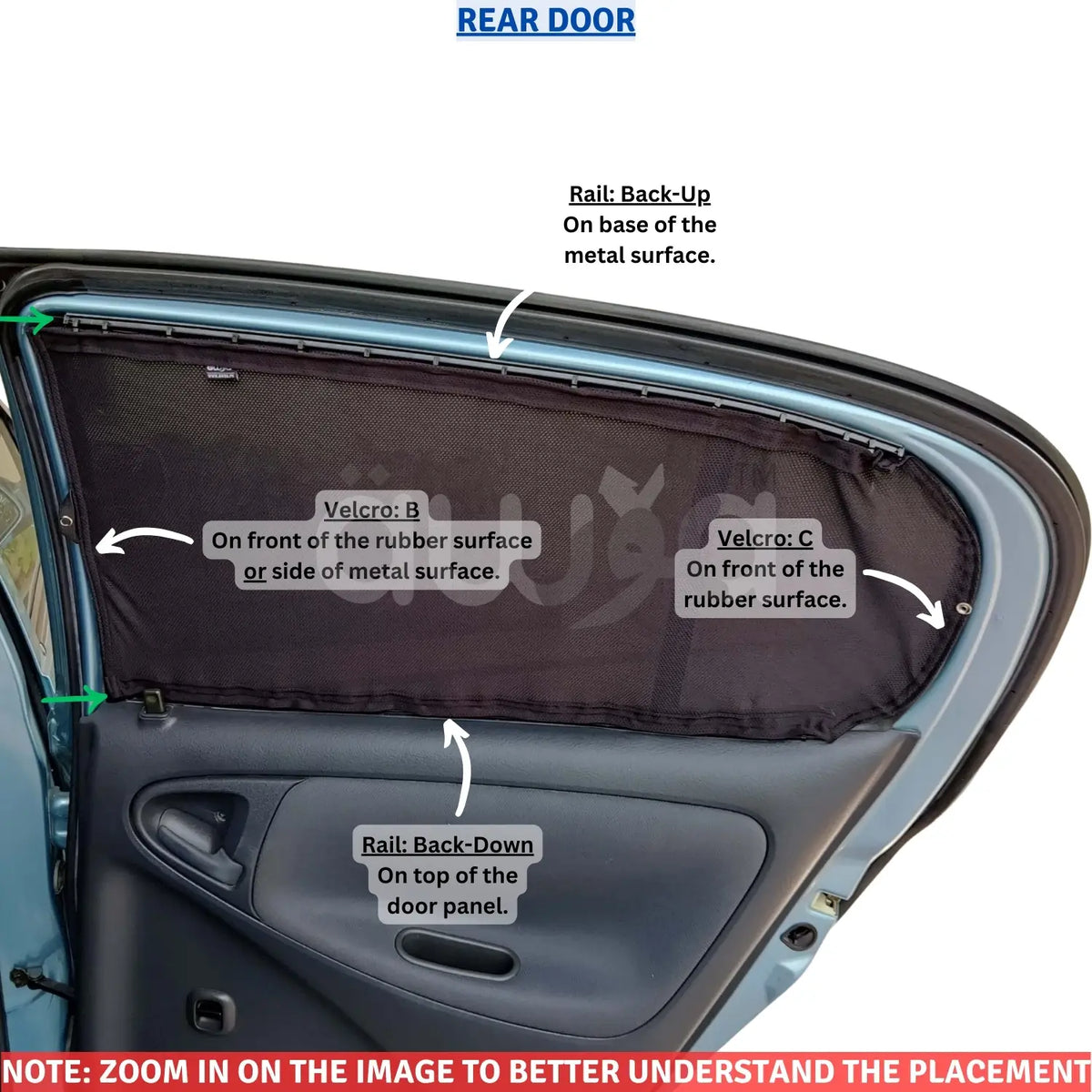 Vitz Rear Toyota Vitz Gen1 (1999 - 2006) Curtains - Cartains – Awra Car Curtains