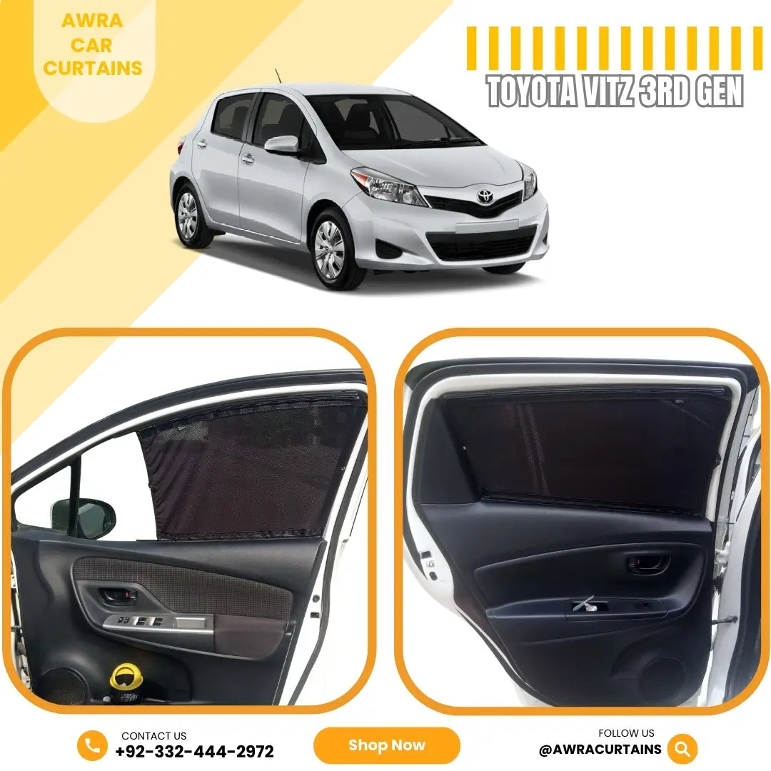 Toyota Vitz Gen3 (2012 - 2021) Curtains